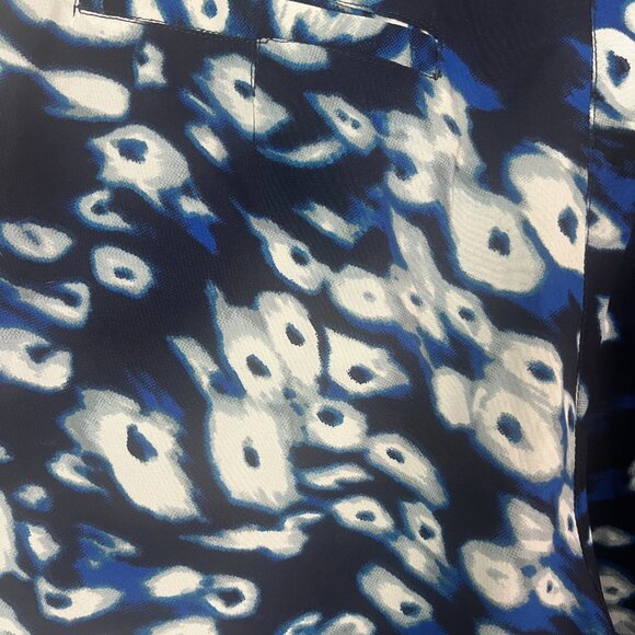 W118 Walter Baker Blue Watercolor High Waisted Shorts XS - Picture 3 of 5